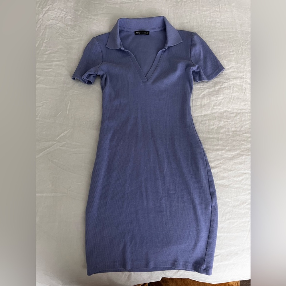 Zara Lilac Polo Mini Dress